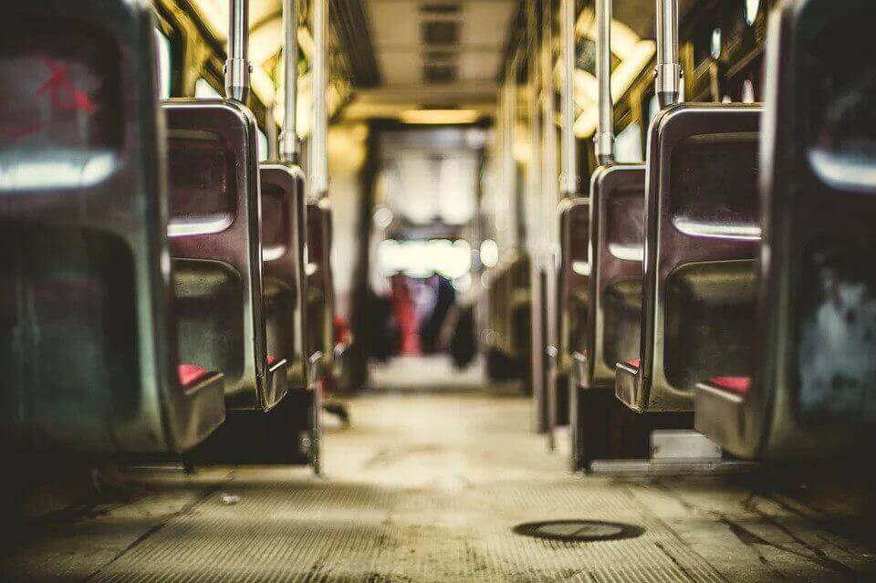 Subway car interior