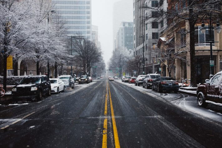 streets in winter