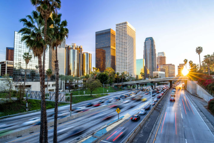 Los Angeles downtown buildings