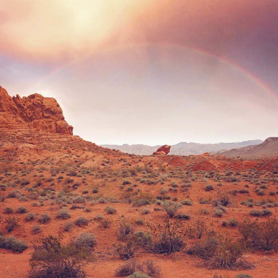 rainbow in Nevada State
