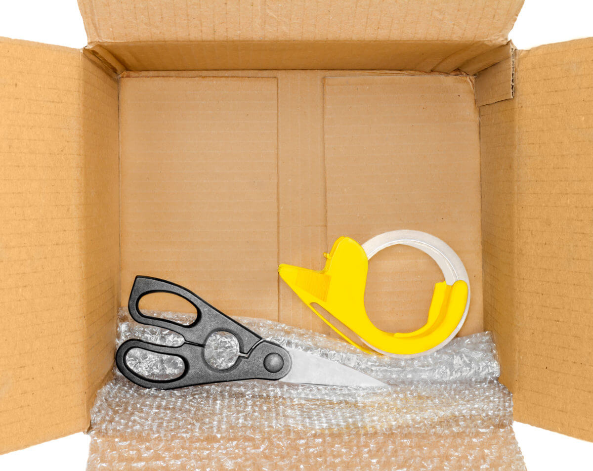 Scissors in a box