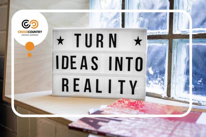 turn ideas into a reality sign